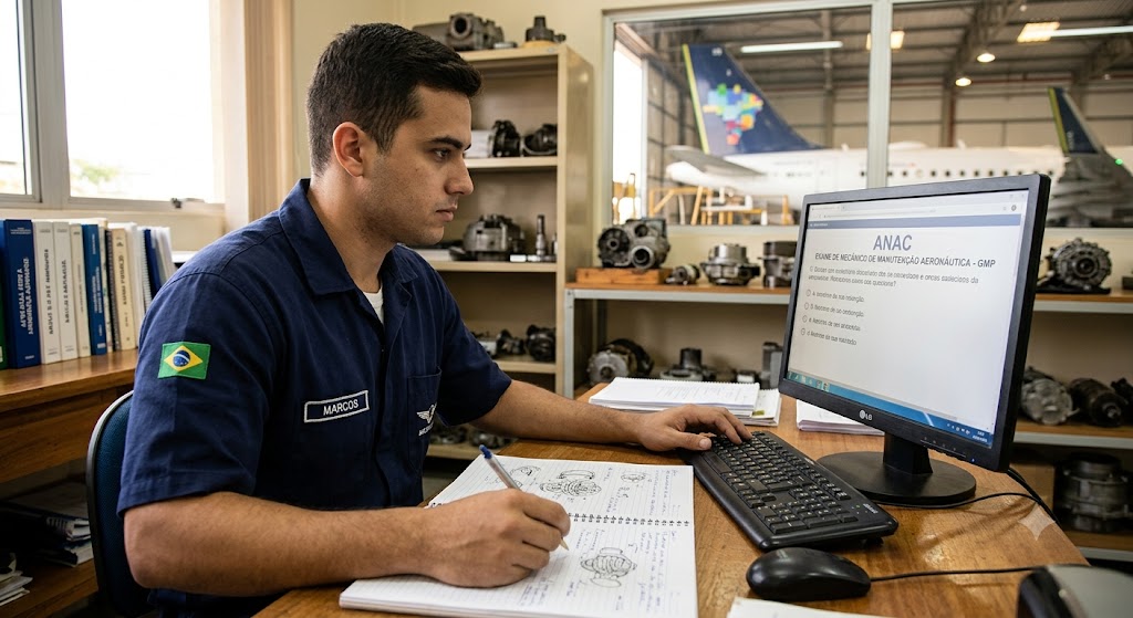 ANAC Aircraft Maintenance Practice Test & Exam Prep | Brazil Banner