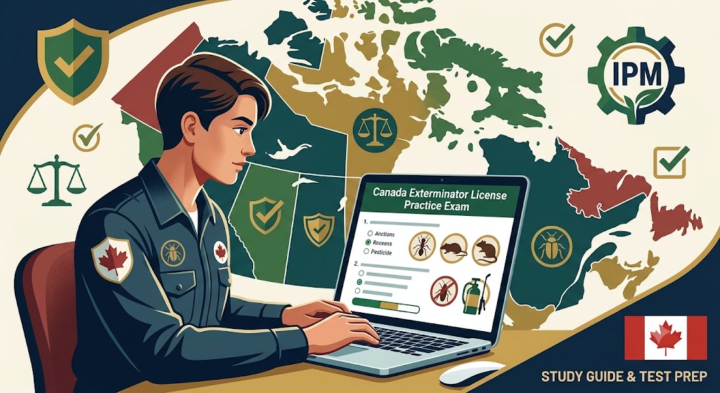 Canada Exterminator License Practice Exam Banner