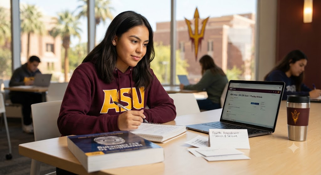 Arizona State University (ASU) CRJ230 Introduction to Policing Exam 1 Practice Banner