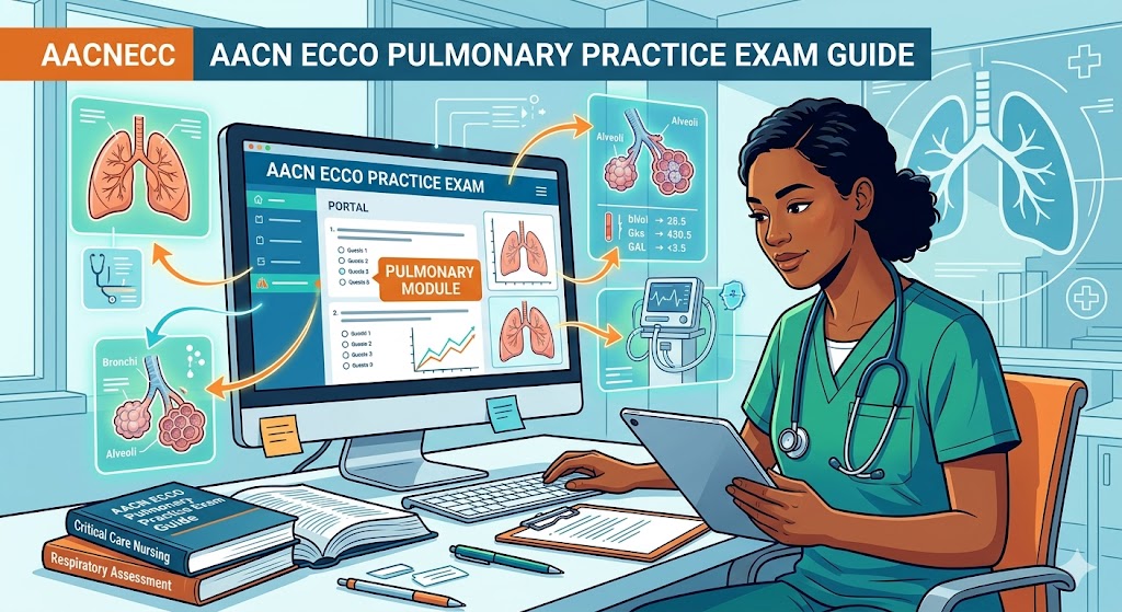 AACN ECCO Pulmonary Practice Exam Guide Banner