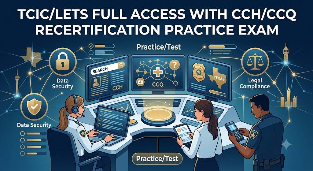 TCIC/LETS Full Access With CCH/CCQ Recertification Practice Test Banner