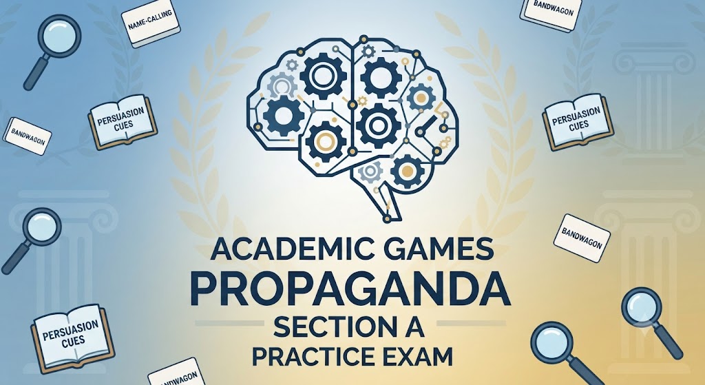 Academic Games Propaganda Section A Practice Test Banner