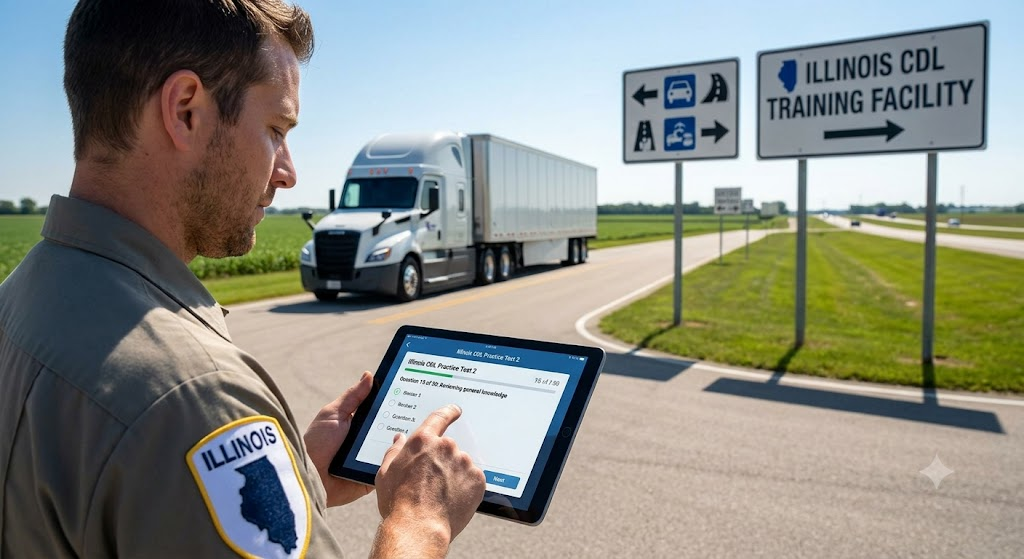 Illinois CDL Practice Test 2 Banner