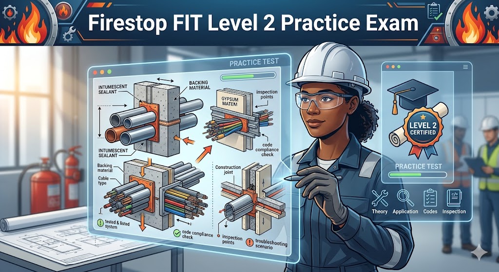 Firestop Instructional Training (FIT) Level 2 Practice Test Banner