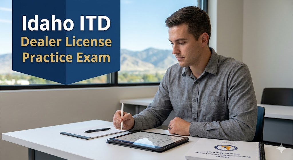 ITD Dealer License Practice Test Banner