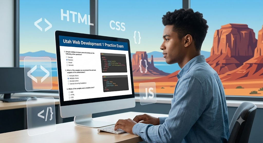 Utah Web Development 1 Practice Test Banner