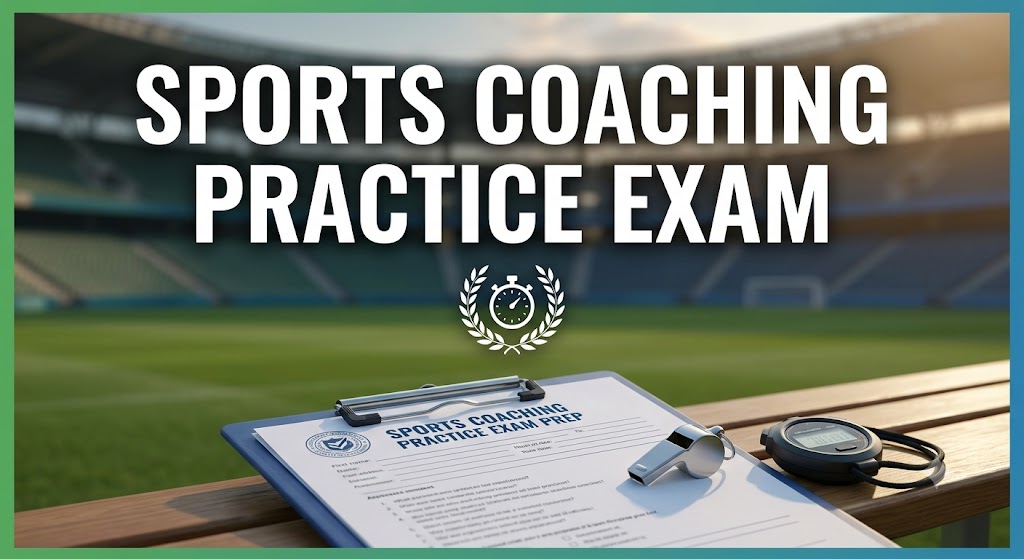 Sports Coaching Practice Test & Exam Prep Banner
