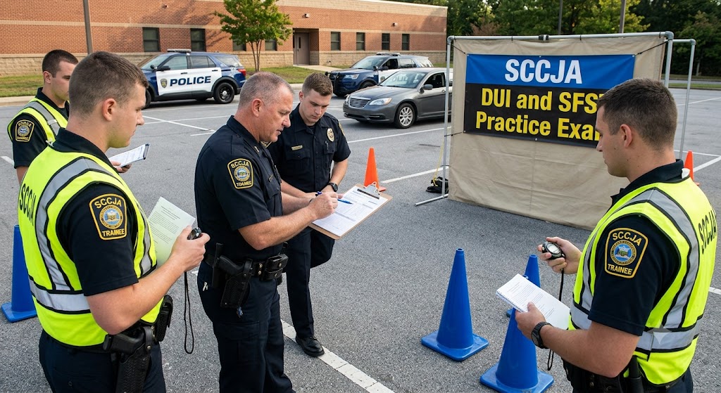 SCCJA DUI and Standardized Field Sobriety Testing (SFST) Practice Exam Banner