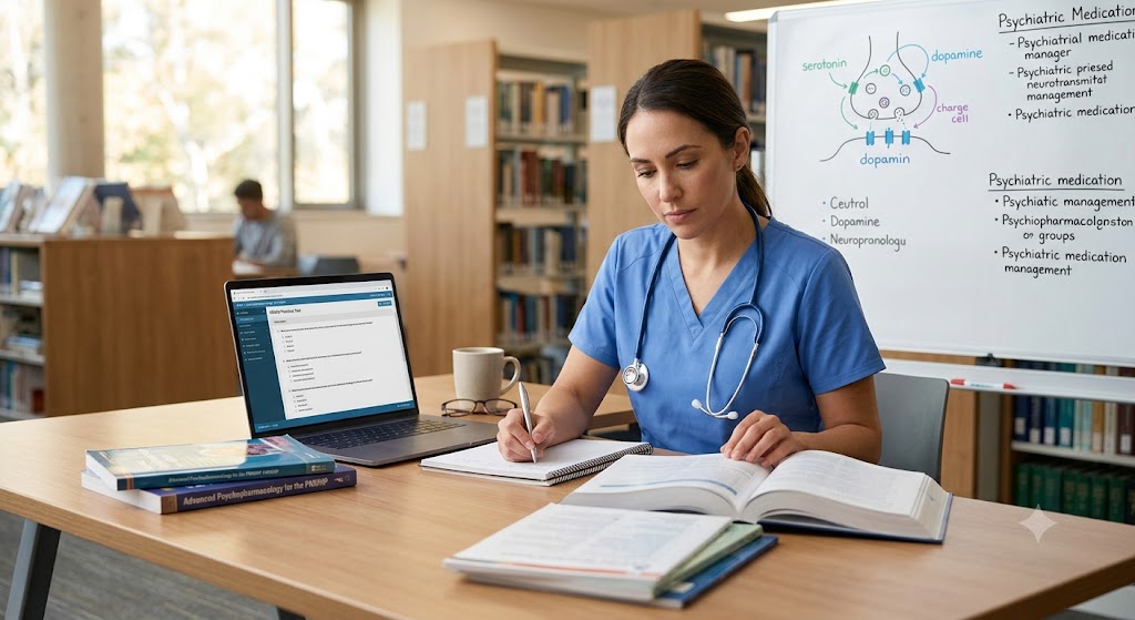 Advanced Pharmacology – Psychopharmacology for the Psychiatric‑Mental Health Nurse Practitioner (NR546) Practice Test Banner