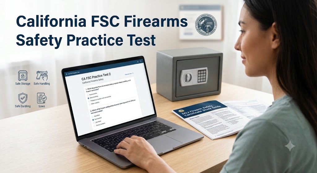FSC Practice Test 2 | CA Firearm Safety Test [FREE PDF] Banner