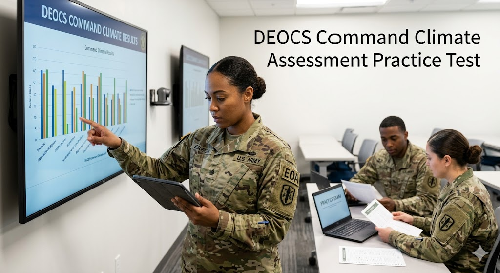 How to Conduct a Command Climate Assessment and Administer the Defense Organizational Climate Survey Practice Test Banner
