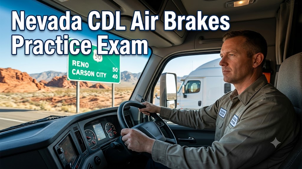 Nevada CDL Air Brakes Practice Test Banner