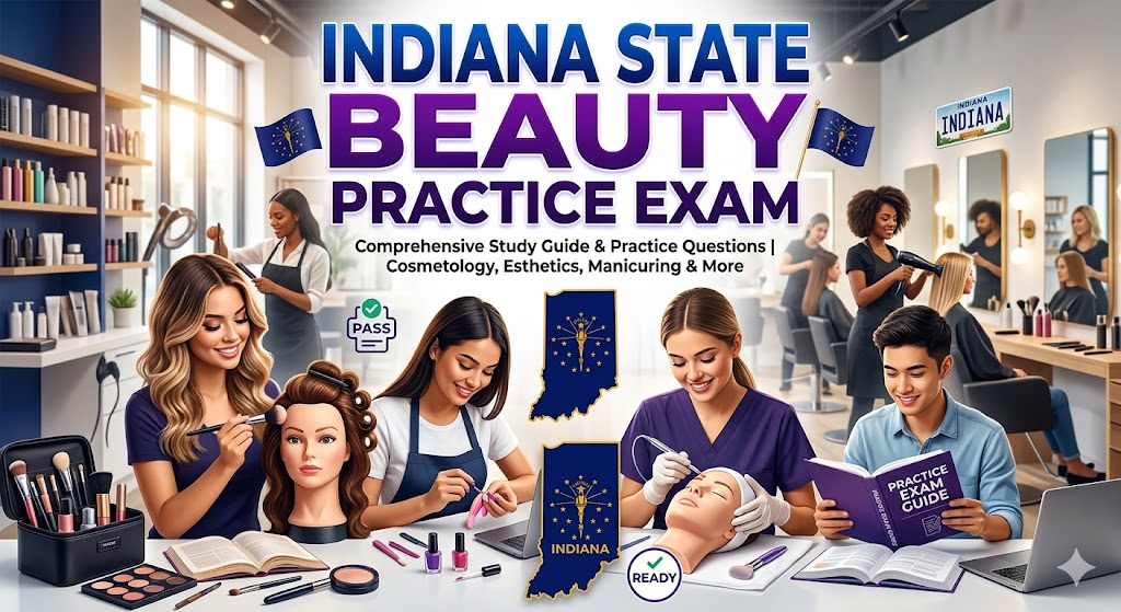 Indiana State Beauty Practice Exam Banner