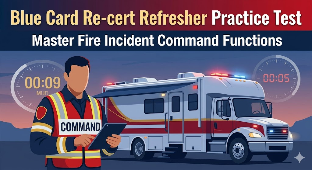 Blue Card Re-certification Refresher Practice Test Banner