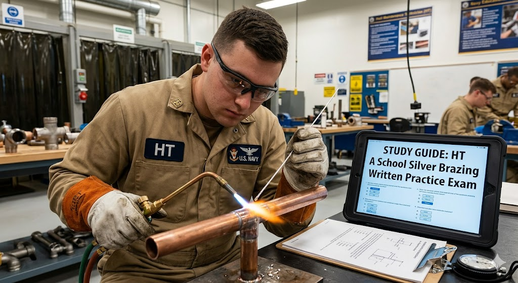 HT A School Silver Brazing Written Practice Exam Banner