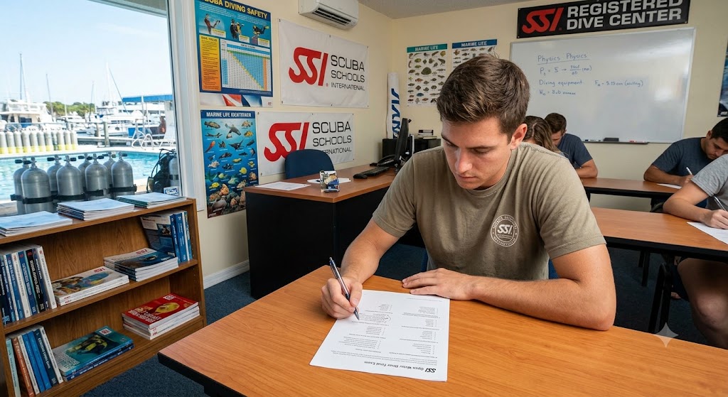 SSI Open Water Diver Practice Exam Banner