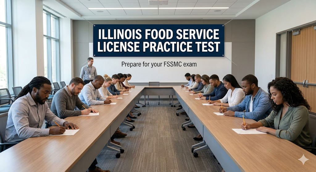 Illinois Food Service License Practice Test Banner