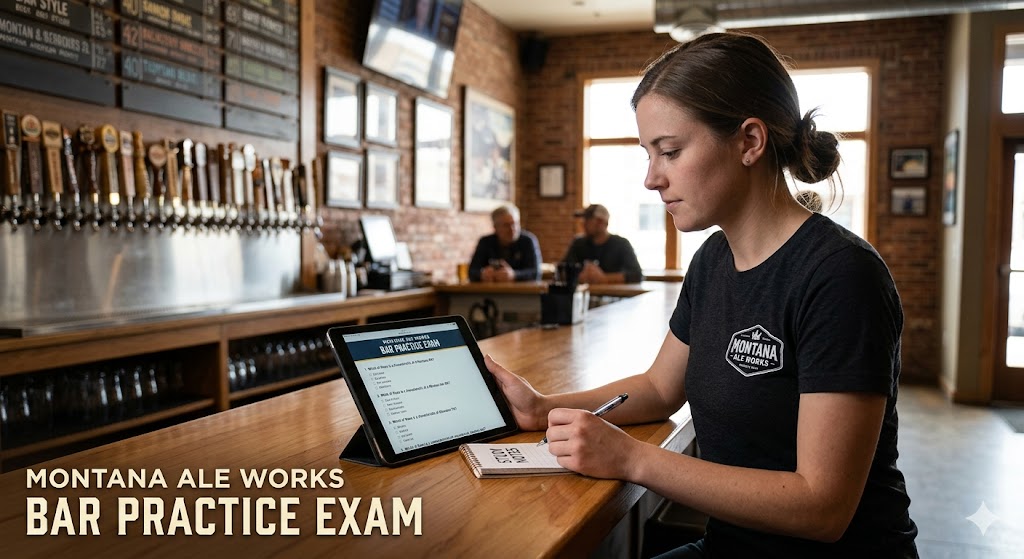 Montana Ale Works Bar Practice Test Banner