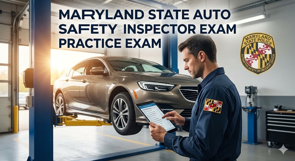Maryland State Auto Safety Inspector Practice Exam Banner