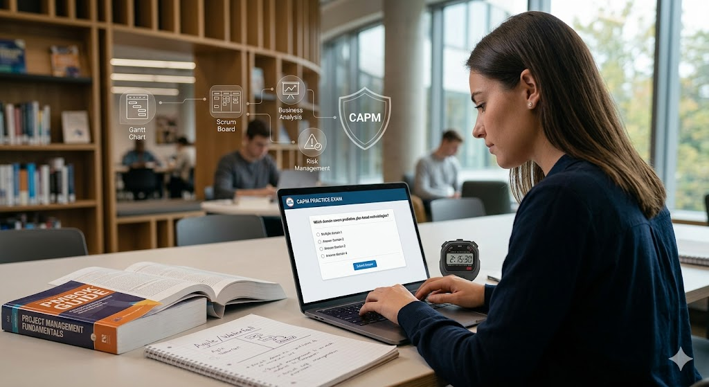 CAPM (Certified Associate in Project Management) Practice Exam Banner