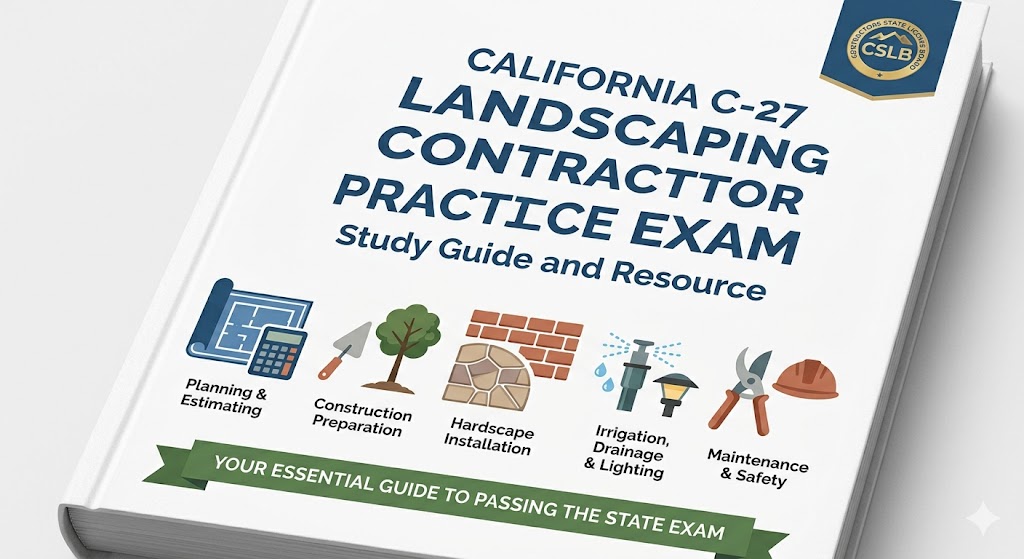 California Landscaping Contractor (C-27) License Practice Exam Banner