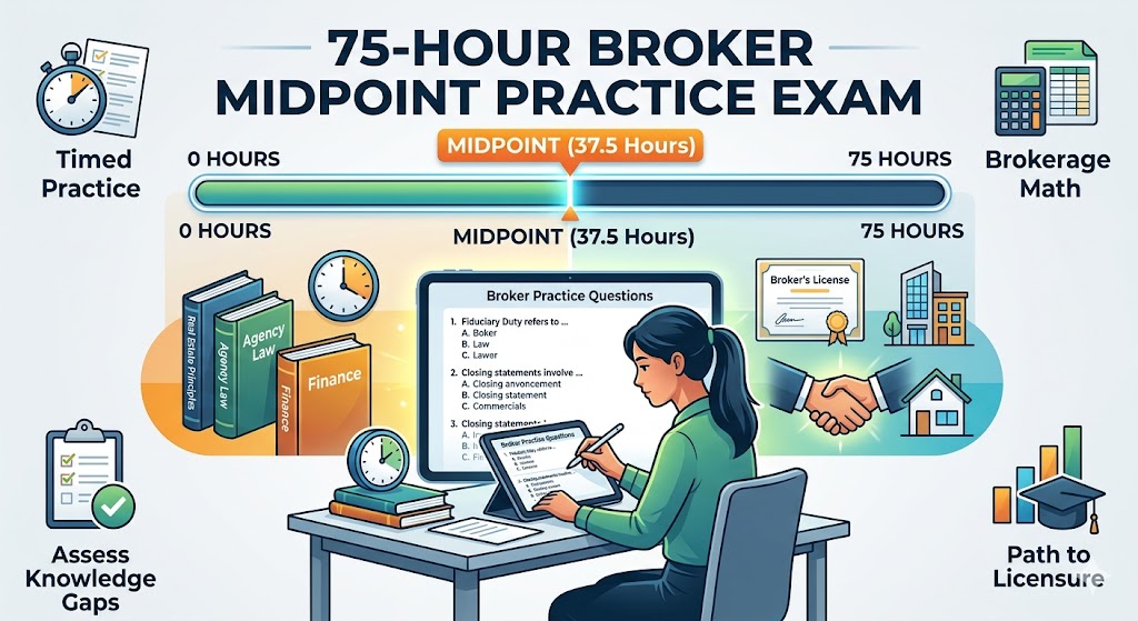 75-Hour Broker Midpoint Practice Exam Banner