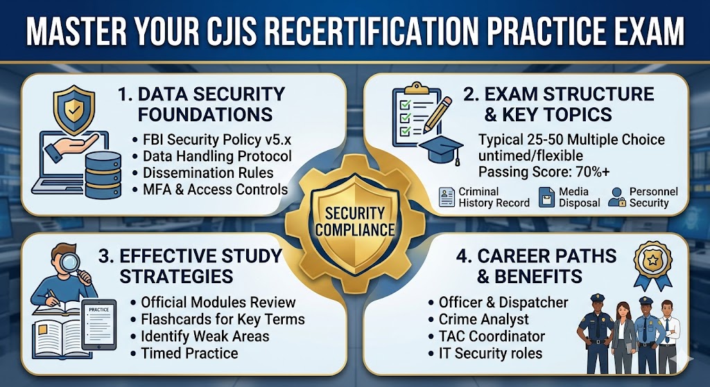 Criminal Justice Information Services (CJIS) Recertification Practice Test Banner