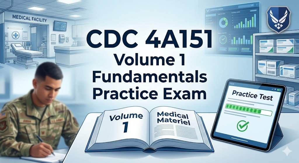 CDC 4A151 Volume 1 – Fundamentals of Medical Materiel Practice Test Banner