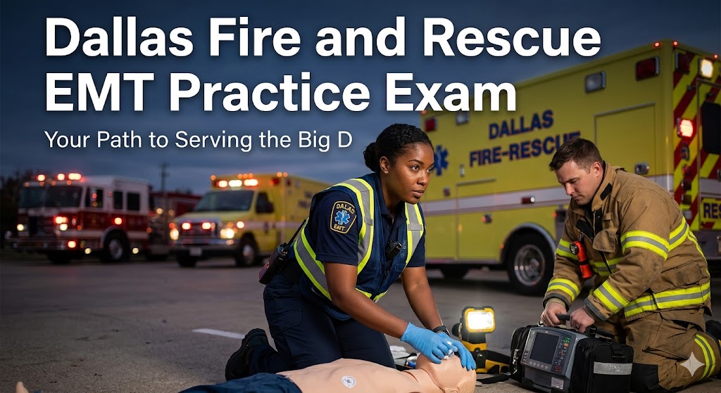 Dallas Fire and Rescue EMT Practice Exam Banner
