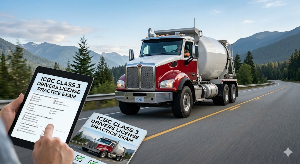 ICBC Class 3 Drivers License Practice Test Banner