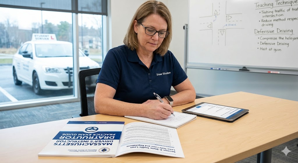 Massachusetts Driver's Instructor Practice Exam Banner