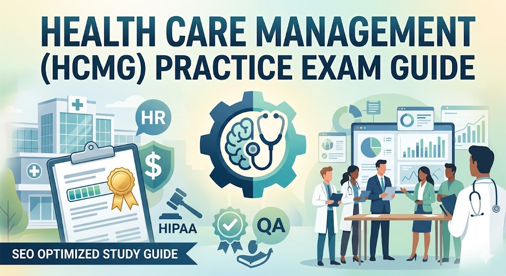 Health Care Management (HCMG) Practice Test Banner