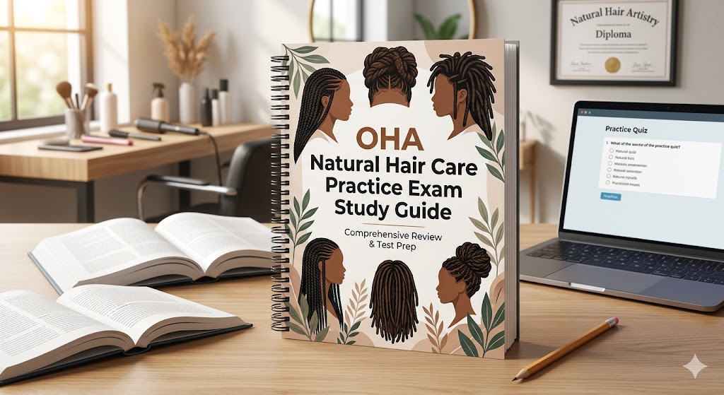 OHA Natural Hair Care Practice Exam Study Guide Banner