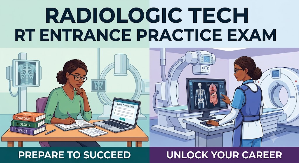 Radiologic Technology (RT) Entrance Practice Exam Banner