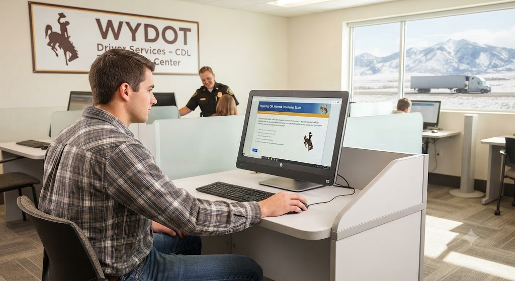 Wyoming CDL General Knowledge Endurance Test Banner