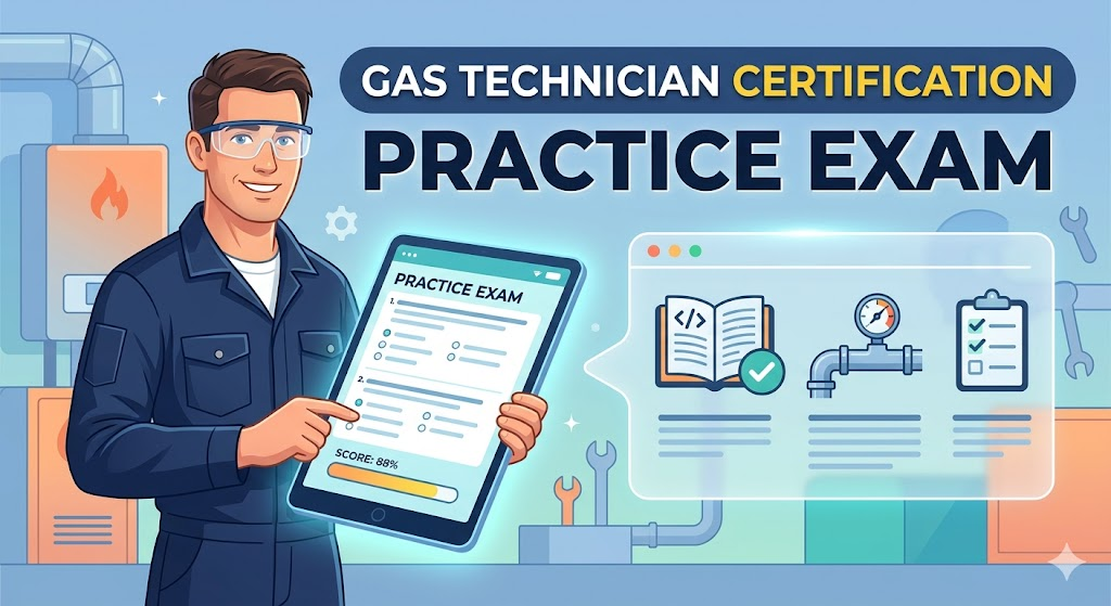 Gas Technician Certification Practice Exam Banner