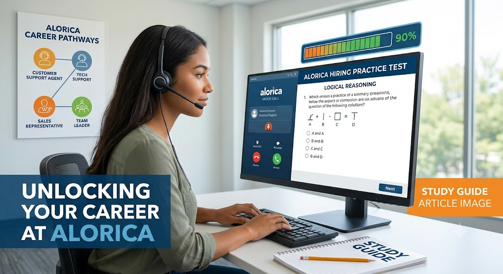 Alorica Hiring Practice Test Banner