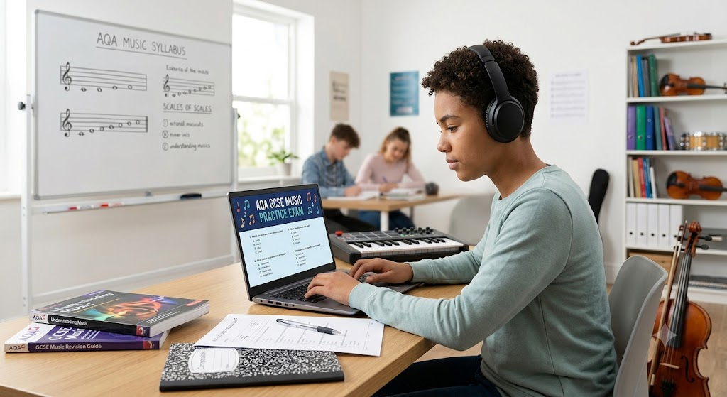 AQA GCSE Music Practice Exam Banner