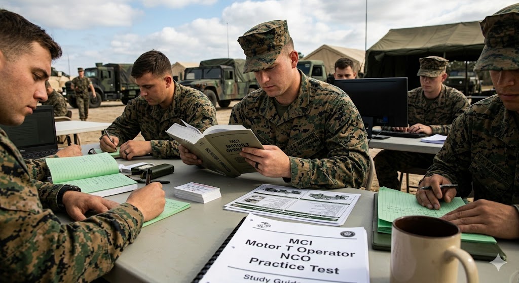 MCI Motor T Operator NCO Practice Test Banner