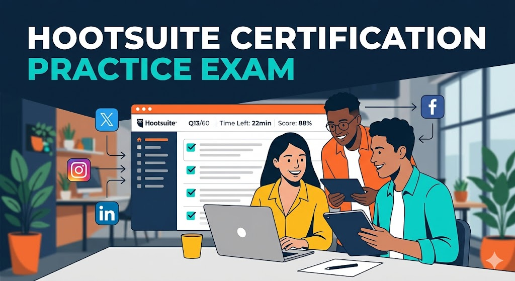 Hootsuite Certification Practice Exam Banner
