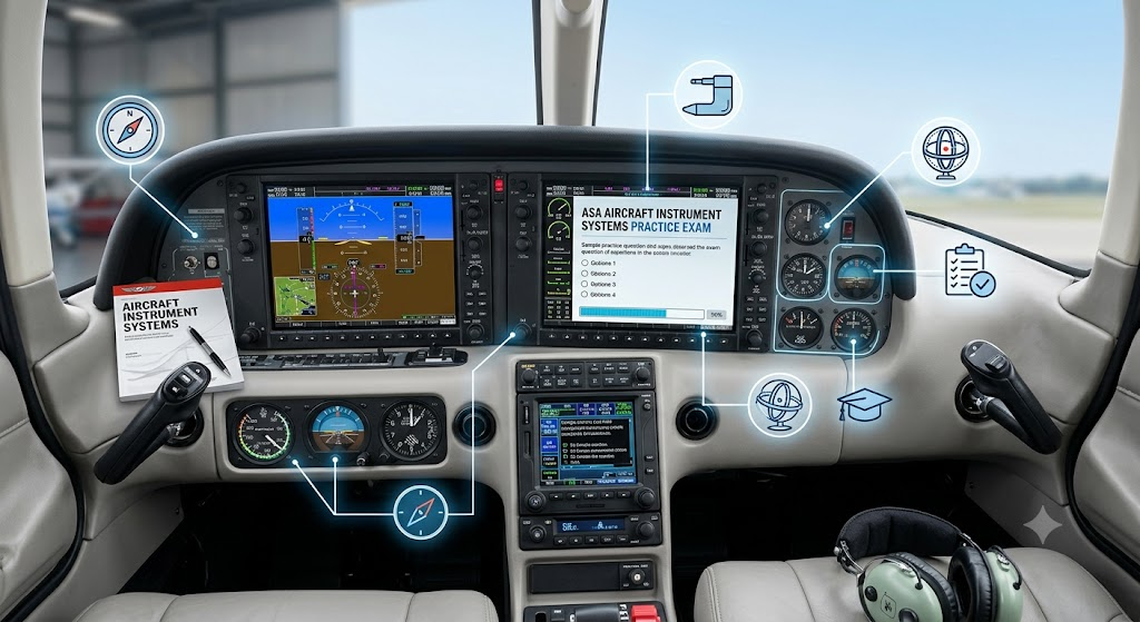 ASA Aircraft Instrument Systems Practice Test Banner