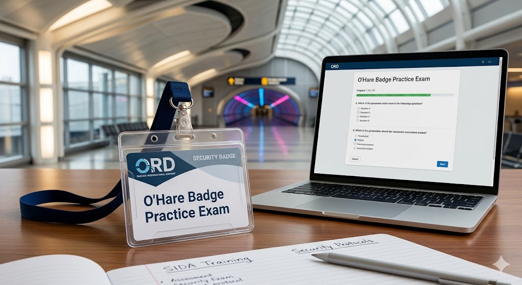 O'Hare Badge Practice Exam Banner