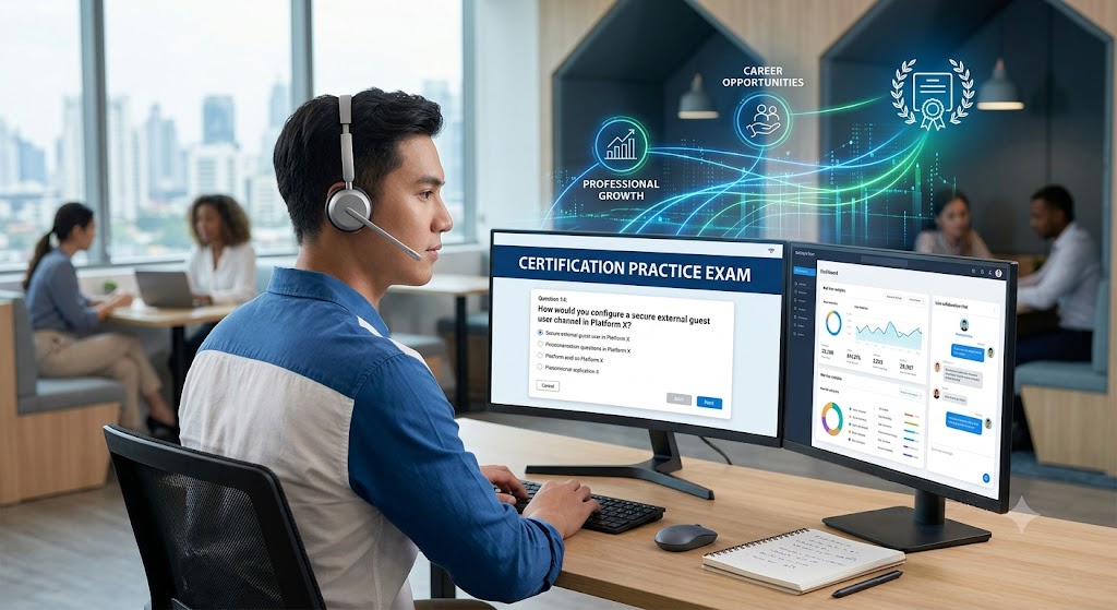 Collaboration Practice Test & Exam Prep Banner