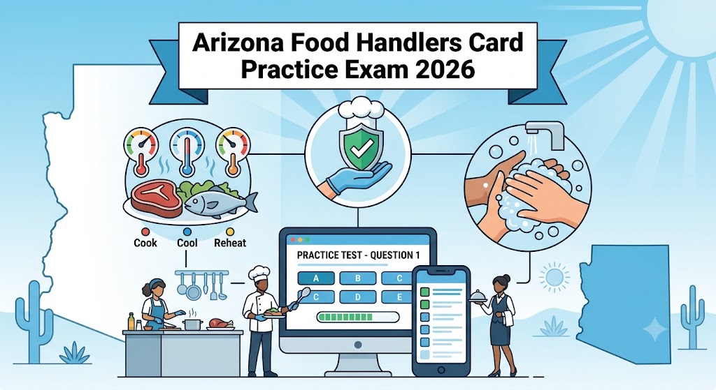 Arizona Food Handlers Card Test Answers 2026 (Practice Test) Banner