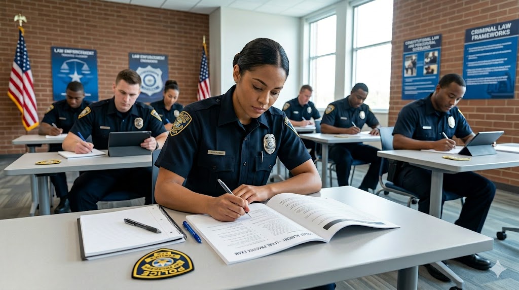 Police Academy – Legal Practice Exam Banner