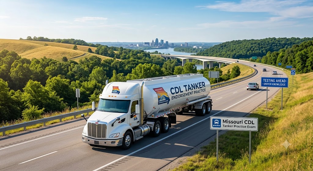 Missouri CDL Tanker Practice Test Banner
