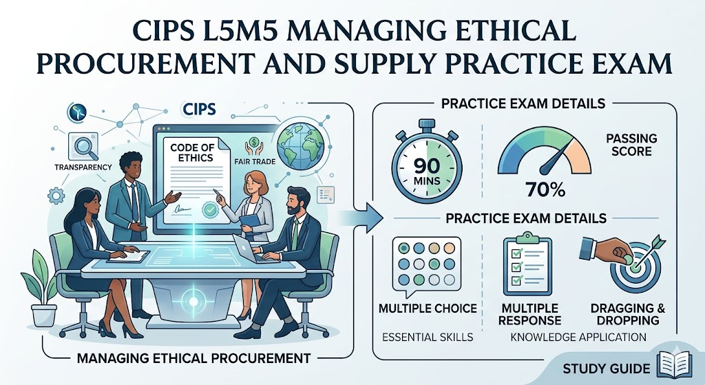 CIPS Managing Ethical Procurement and Supply (L5M5) Practice Test Banner