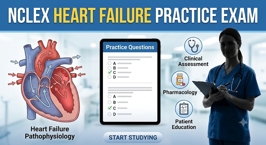NCLEX Heart Failure Practice Test Banner