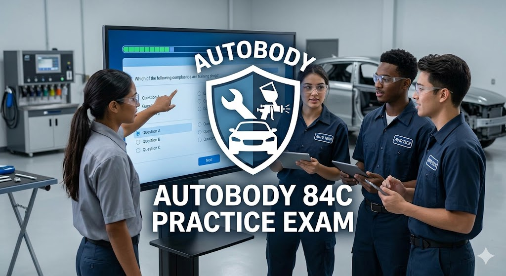 Autobody 84C Practice Exam. Banner