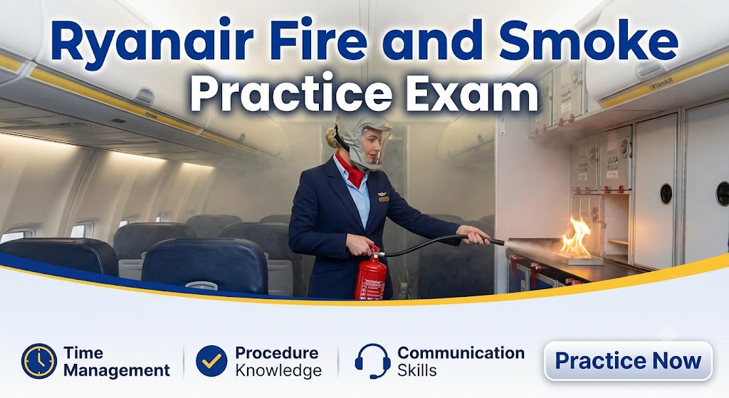 Ryanair Fire and Smoke Practice Test Banner